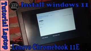 Install windows 11 di Laptop chromebook 11E beserta driver nya [upl. by Libna]