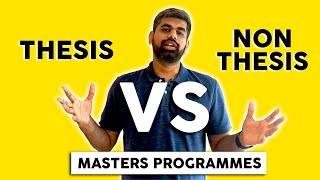 Thesis or NonThesis for an MS in CS Key Differences Explained [upl. by Spada]