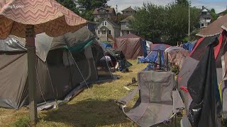 Everett orders homeless to leave neighborhood camp by noon Thursday [upl. by Rawley676]