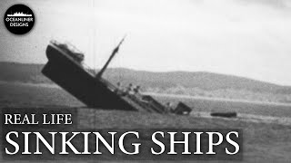 Amazing Sinking Ships Captured on Film [upl. by Anomas]