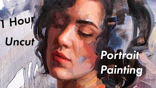 1 Hour of Unedited Portrait Painting with Matt Talbert [upl. by Glimp]