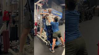 Trunk strengthening ampstability while in weight bearing position at Next Step Atlanta neurorecovery [upl. by Carey439]