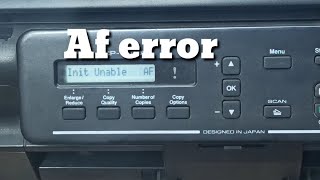 How to repair Brother printer Unable to print AF error [upl. by Sivel]