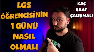 Fen Lisesi İsteyen LGS Öğrencinin 1 GÜNÜ  Kaç Saat Çalışmalısın [upl. by Ahsila]