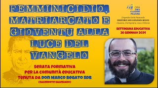 Serata formativa per la comunità educativa  incontro con Don Marco Begato SDB [upl. by Urania951]