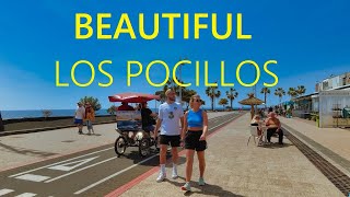 Los Pocillos LANZAROTE 2024 🇪🇸 🔴 Area around best hotels for vacation 4K UHD [upl. by Ttergram]