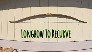 Turning a Longbow into a recurve and other finishing touches [upl. by Dami]