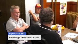 Enosburgh Town Selectboard  91718 [upl. by Sessler]