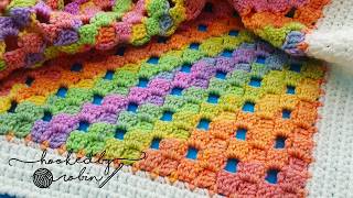 How to Crochet the C2C Open Block Stitch 🧶 [upl. by Laerdna636]