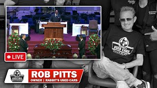 Rob quotRabbitquot Pitts  Full Funeral Service Streamed 83024 [upl. by Annahsirhc247]