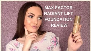 Max Factor Radiant Lift Foundation Review and Wear Test  Dora Makeup [upl. by Drogin]