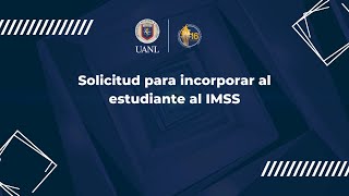 Solicitud para incorporar al estudiante al IMSS [upl. by Wemolohtrab]