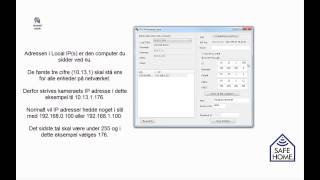 Safehome  Video 4  DK  MP IP kamera  Opsætning til netværk og fjernadgang [upl. by Gesner]