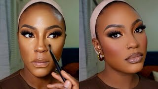 DETAILED BEGINNER MAKEUP TUTORIAL  THE CORRECT ORDER OF MAKEUP APPLICATION darkskin brownskin [upl. by Madonia]