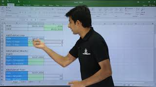 MS Excel  Date Functions Part 1 [upl. by Nevaed90]