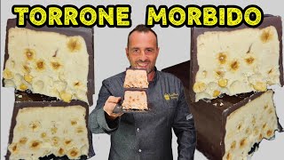 TORRONE DI CIOCCOLATO MORBIDO SPETTACOLARERicetta facile senza cottura Corso di pasticceria in casa [upl. by Troth105]