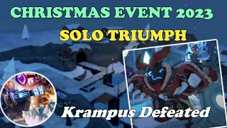 TDS Christmas 2023 EVENT SOLO TRIUMPH Krampus Defeated  Tower Defense Simulator [upl. by Yrannav]