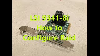 How to configure raid with Dell LSI 93418i Controller Precision T7910 [upl. by Minton]