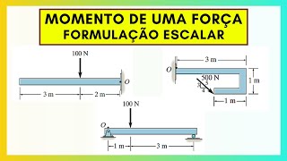 MOMENTO DE UMA FORÇA  Formulação Escalar  Estática Mecânica para Engenharia [upl. by Benilda479]