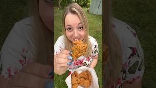 KFC’s NEW Hot amp Spicy Wing Review [upl. by Sitoiganap93]