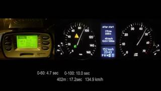 Mercedes C230 Kompressor w203 0100 0150 0200 racelogic acceleration 402m [upl. by Anerroc]