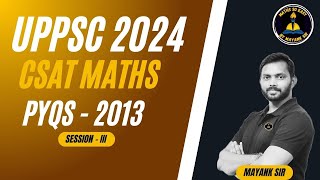 UPPSC Maths PYQs Session 3  Master Previous Year Questions for Success 🚀 [upl. by Michelina]