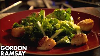 How to Cook Scallops and Crunchy Apple Salad  Gordon Ramsay [upl. by Johst]