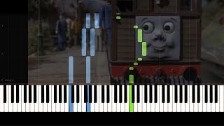 Toby the Tram Engines Theme  EASY Piano Tutorial [upl. by Eimerej]