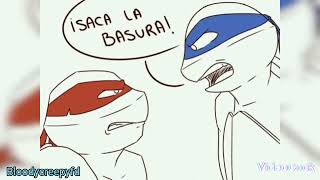 🐢❤️💙Saca La Basura Raphanardo Tmnt 2012 Fandub Doblaje Minicomic💙❤️🐢 [upl. by Tracee]