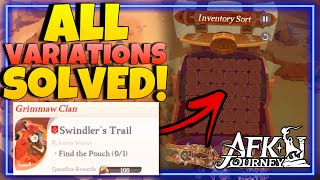 ALL 4 VARIATION of INVENTORY SORT PUZZLES  Swindlers Trail  AFK Journey [upl. by Nelo]