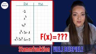 viele Beispiele für Stammfunktionen  Integralrechung [upl. by Syramad]