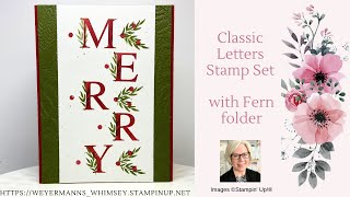 Classic Letters stamp set card idea 2 Stampin’ Up [upl. by Philippa]