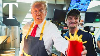 LIVE Donald Trump visits McDonald’s on MAGA tour of Pennsylvania [upl. by Patrich298]