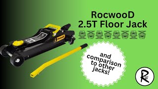 RWTJ25 RocwooD Trolley Jack 25T  Unboxing Review and Comparison [upl. by Nnyliak]