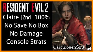 No Commentary Resident Evil 2 Remake  Claire 2nd No Item Box No Save No Damage 100 [upl. by Slin914]