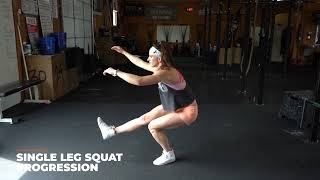 Pistol Single Leg Squat Progression [upl. by Ennalorac47]