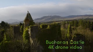 High quality drone film of Buchanan Castle Scotland drone video [upl. by Einner]