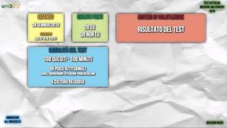 Video analisi UnidTest  Test Cattolica Medicine and Surgery [upl. by Nnylrats]