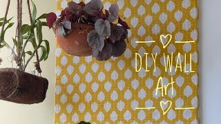 Easy DIY Wall Art Turn Fabric into Stunning Decor [upl. by Jody895]