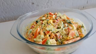 VEGETABLE AND POLONY SALAD [upl. by Sephira]