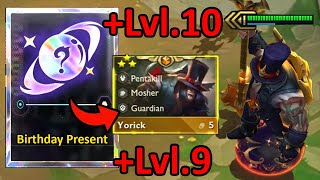 1 in Million My Biggest Bday Present 3star Yorick ⭐⭐⭐  TFT Set 10 [upl. by Novar]