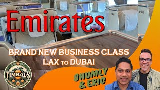 Brand New Emirates Business Class on A380 from LAX to Dubai [upl. by Kentiggerma139]