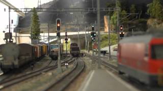 Signalsteuerung mit QDecoder in Thusis von Albulamodell [upl. by Imar301]