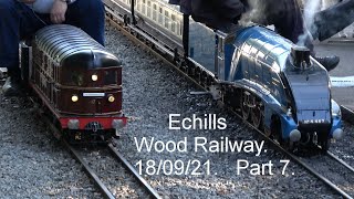 Echills Wood Railway Kingsbury Water Park 180921 Part 7 [upl. by Eatnom6]