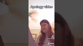 Apology video tiktokcringe [upl. by Tammi]