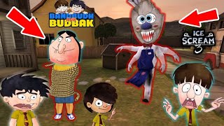 Bhuddev aur Badrinath play ice Cream 3 horror game jeeva karan bhud and Badri voice Hard Mode GP [upl. by Ahsauqram]