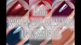 ESSIE  WINTER 2017 COLLECTION  LIVE SWATCHES [upl. by Esimaj402]