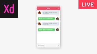 How to Design a Chat UI in Adobe XD [upl. by Alden]