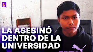 Feminicidio dentro de la universidad quotCámaras captaron el momento en que la joven pedía auxilioquot [upl. by Ettenoj767]