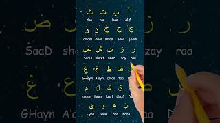 MEMORIZE The Alphabet Alphabet arabic arabicletters arabicalphabet learnarabic arabiccourse [upl. by Yelyak]